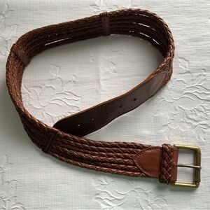 Vintage Ralph Lauren Braided Leather Belt